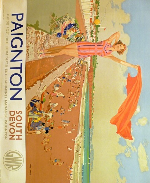Paignton South Devon vintage poster by VINTAGE POSTER